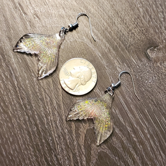 Sparkly Mermaid Tails Earrings - Picture 3 of 8
